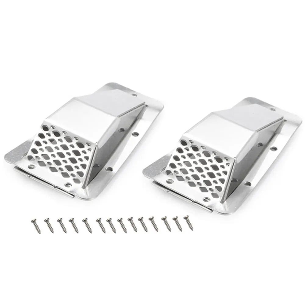 

1 set Metal Intake Grille Cover for 1/10 RC Crawler Car D90 D110 Traxxas TRX4 Intake Grille Cover RC Car Simulation Accessories