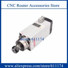 4 шт. Керамика подшипник 6Kw AC220V/AC380V квадратной формы с воздушным охлаждением шпинделя 18000 об/мин ER32 с воздушным охлаждением двигателя шпинделя