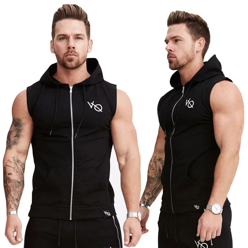 

Brand Cotton Men Hoodie Sweatshirts fitness clothes bodybuilding tank top men Sleeveless Shirt Tees fashion Casual Hoodie men