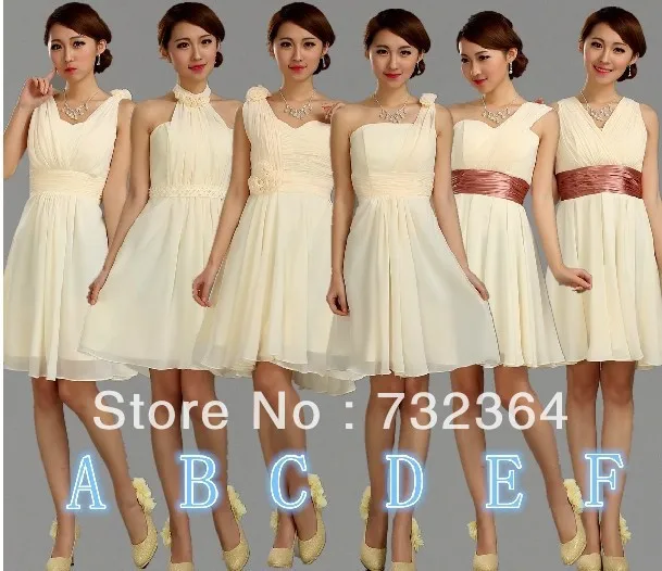 cream white bridesmaid dresses