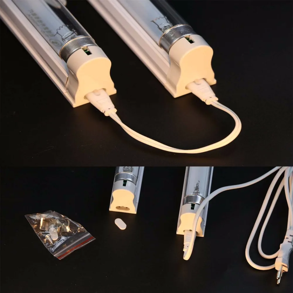 Skup 30W kwarcowy UV bakteriobójczy CFL fluorescencyjna lampa prosta z uchwytem czysty przez zestaw sterylizatora UVC dezynfekcja zabij roztocza