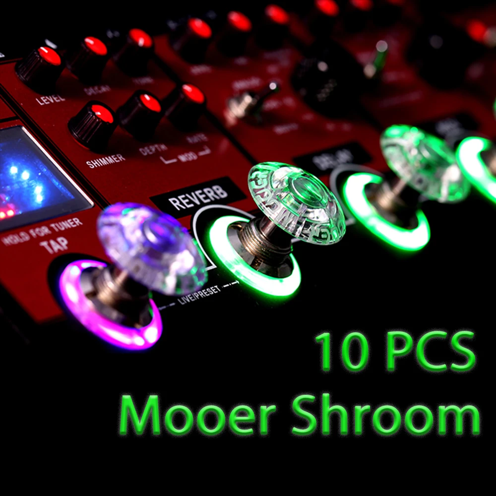 Mooer Shroom 10 шт. ножной переключатель Топпер конфеты пластиковые бамперы для электрогитары педаль эффектов протектор