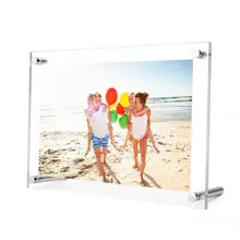 Акриловая металлическая фоторамка винт фоторамка знак дисплей PF002