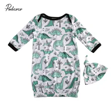 Мода динозавров для новорожденных пеленать Одеяло пеленать ребенка спать муслин Обёрточная бумага повязка на голову