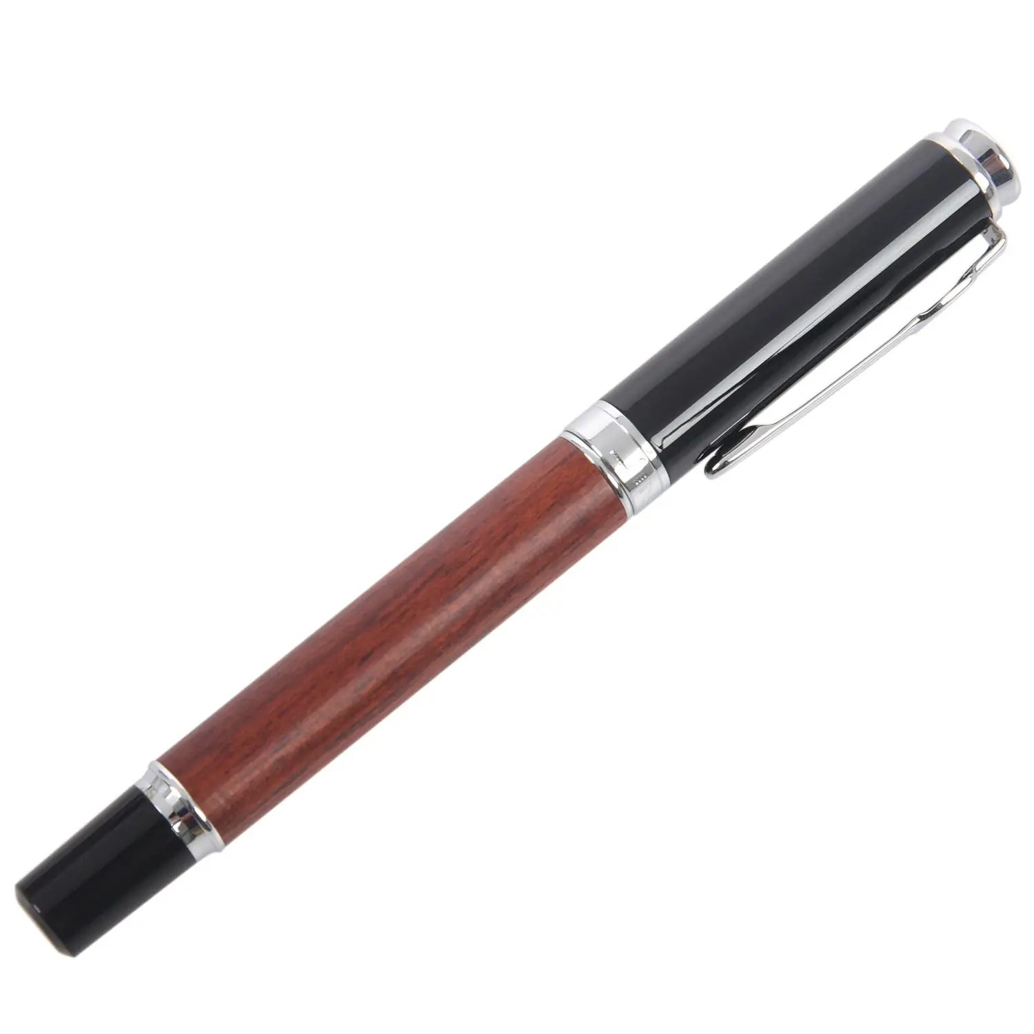 

Jinhao 8802 woody Medium Nib Fountain Pen - Red+Black