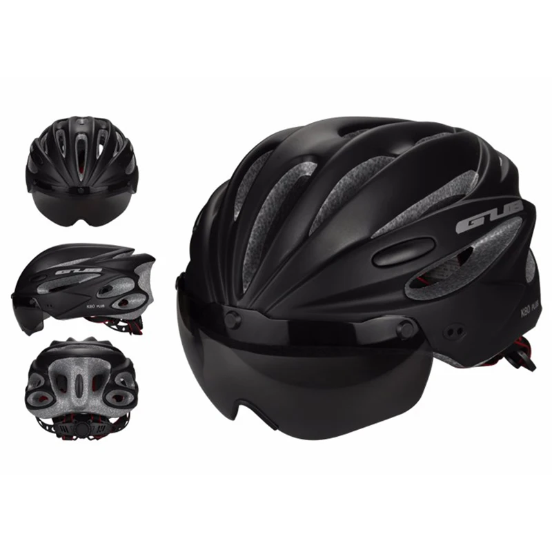 

Unisex Bicycle Helmet Cycling Adult Adjustable Safety Helmet with.Visor Len