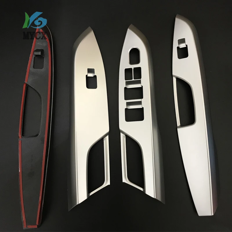  4pcs Car Styling Stainless Steel Door Handle Holder Window Lift Switch Cover Trim Accessories For S