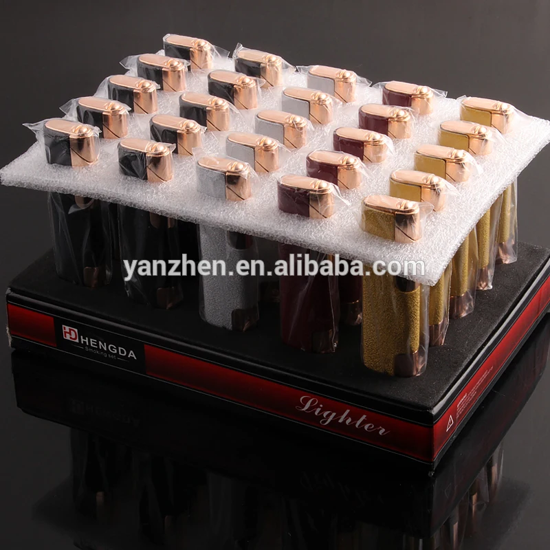 245 креативный цинковый сплав красный прямой Надувное пламя газовая зажигалка