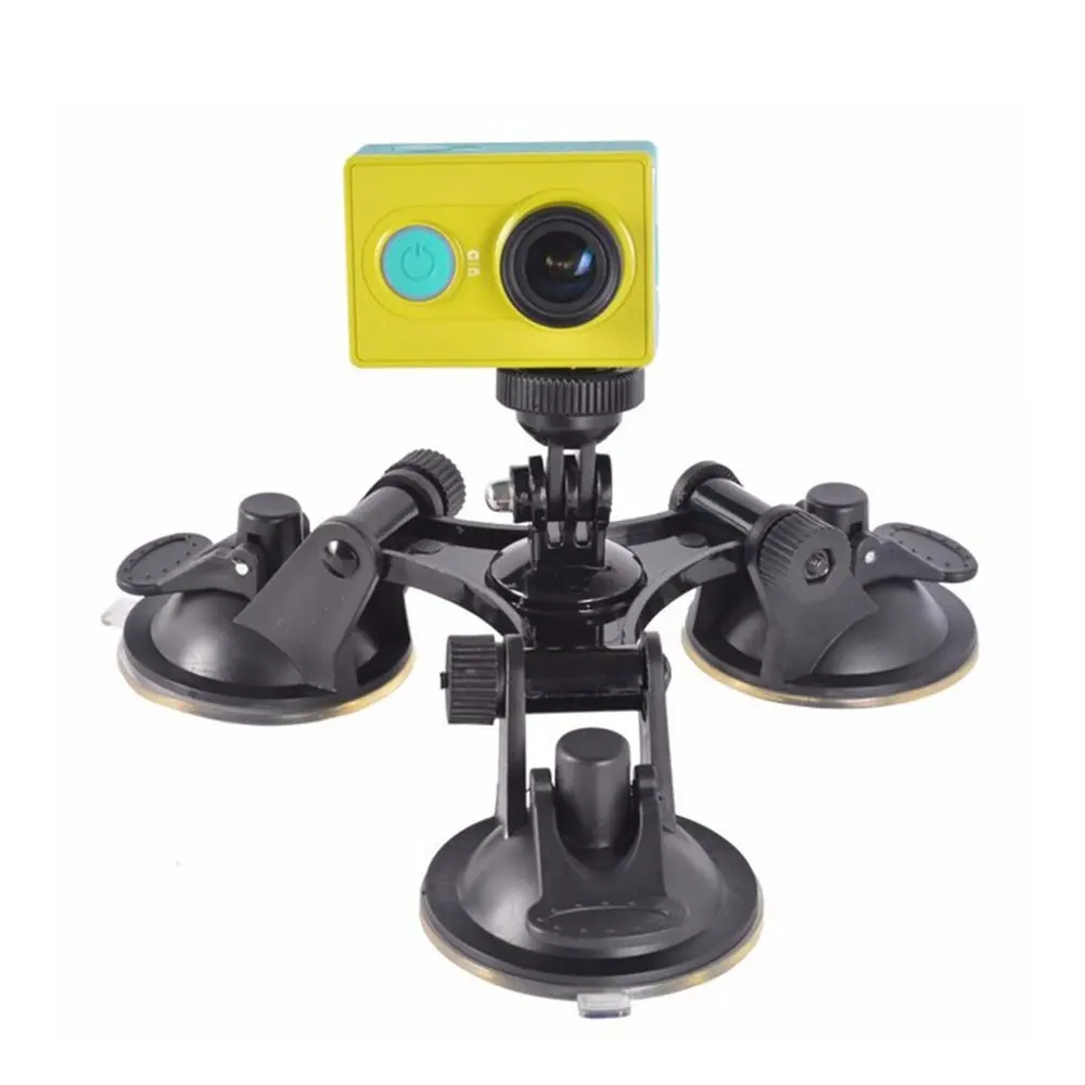 

for Gopro Accessories Car Suction Cup Holder Triangle + Cloud Terrace 360 degree Yuntai for Go Pro Hero 5 4 3 SJCAM Xiaomi Yi 4K