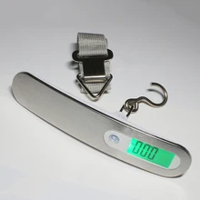 50KG portable travel scale digital weighing scale for luggage weighing machine for luggage scales for suitcases hook+belt