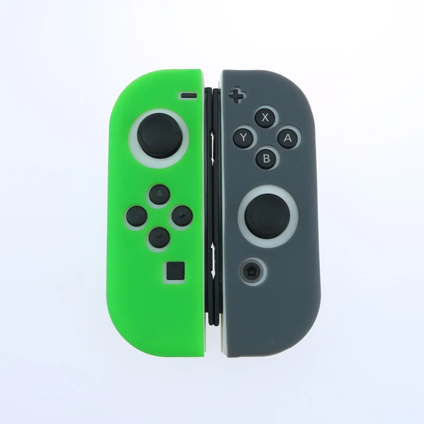 Светящийся Белый силиконовый чехол для NS switch, чехол Joycon, мягкий корпус для игрового контроллера, консоль, защитный контроллер, чехол Joy-con - Цвет: FO