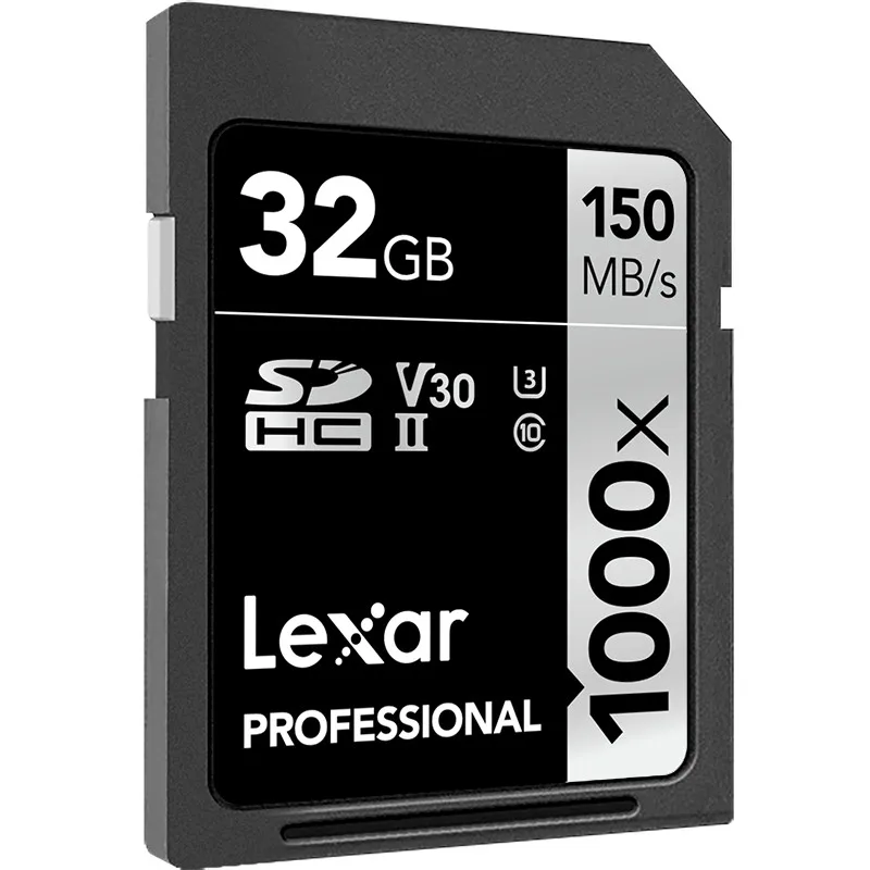 Lexar 1000X SD карта, 32 ГБ, 64 ГБ SDHC 128 ГБ 256 ГБ SDXC U3 карты 150 МБ/с. Class 10 1000X SD слот для карт памяти для 3D 4 K видео Камера