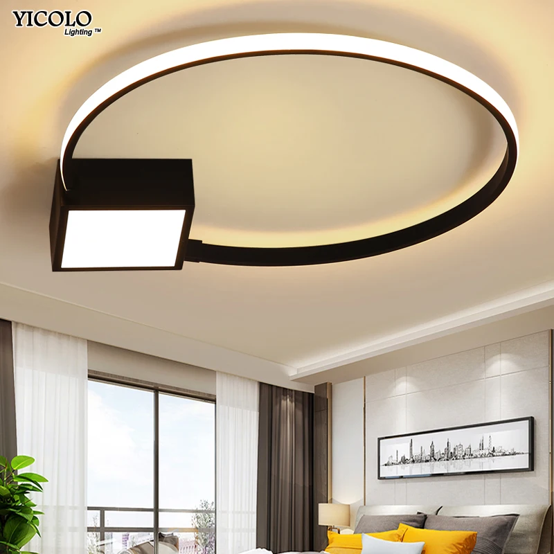 

Modern led chandelier acrylic lights Living Room Bedroom dimmable with remote control Chandelier ceiling Fixture surface mounted