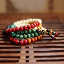 vintage Multilayer Buddhist Meditation Bead Mala Prayer Necklace Unisex Bracelet