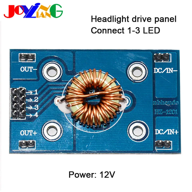 

JYL-1202 Electric Motorcycle Bicycle LED Lamp 1,2,3 LED Series and Parallel Driving Board 12V