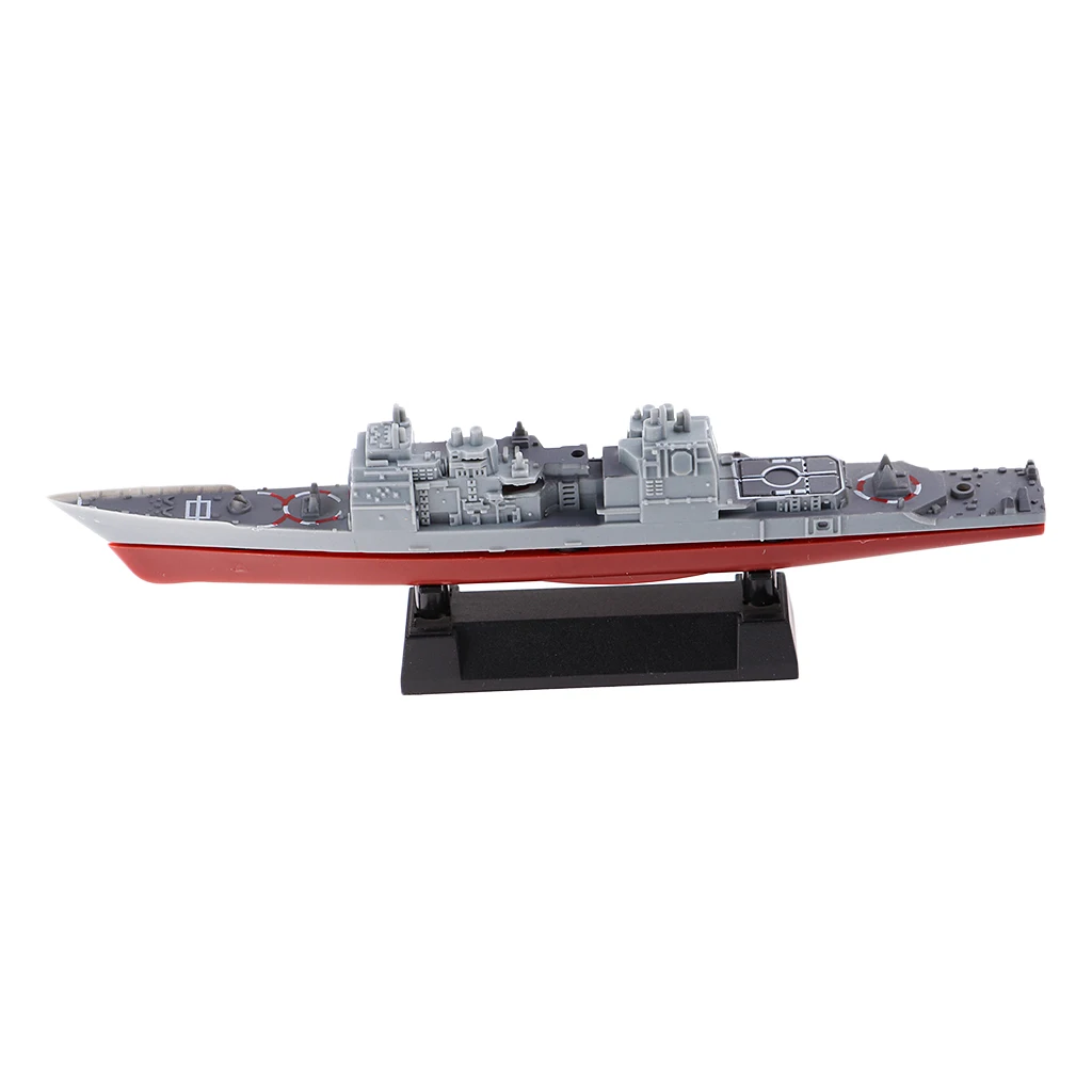 8x 4D Military  Submarine Models Assemble Liaoning Aircraft Carrie USS Sacramento AOE-1 Model Building