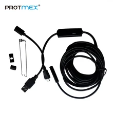 AN97 5,5 мм 6 светодиодный ПК Android эндоскоп 1 м/1,5 м/2 м/3,5 м/5 м USB бороскоп Мобильный объектив для Andriod