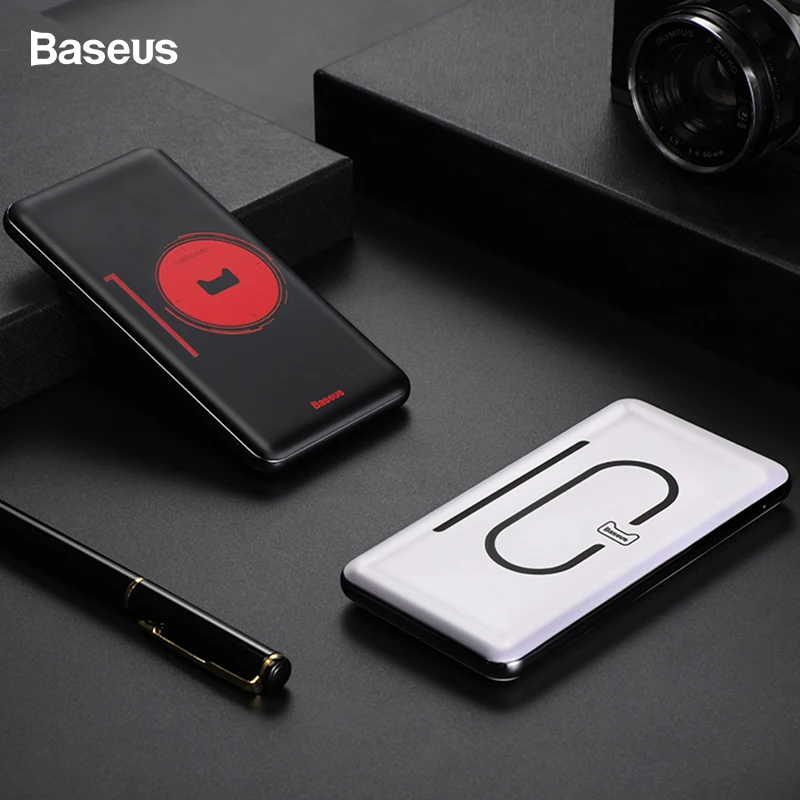 

Baseus Ultra Slim 10000mAh Power Bank USB C PD Fast Charging Powerbank Portable External Battery Charger For Xiaomi mi Poverbank