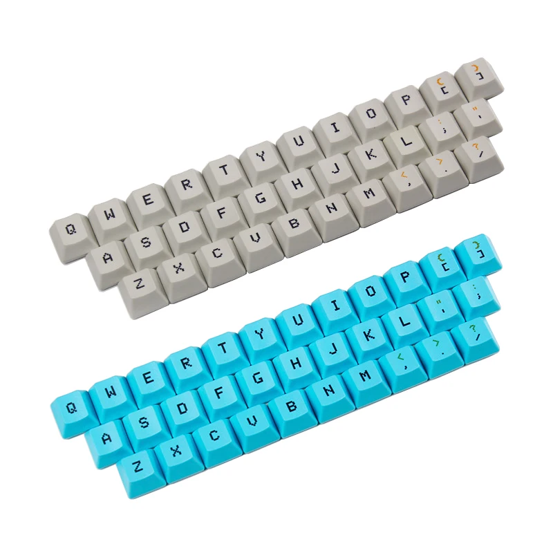 

Dye-subbed 33keys PBT Material mixed color keycaps for Topre Realforce HHKB capacitive keyboard
