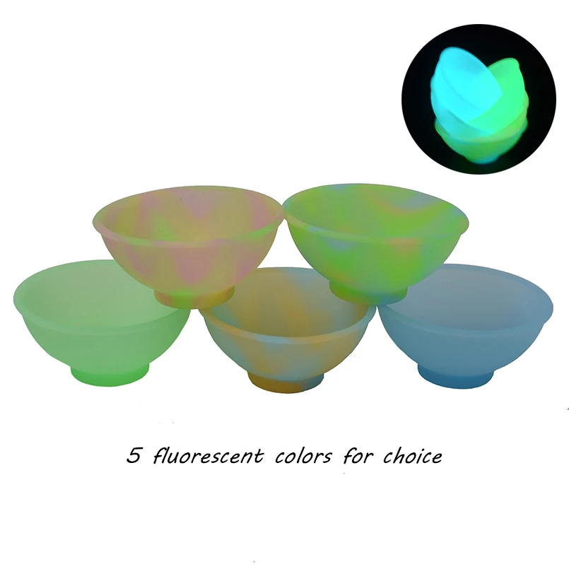 

5pcs Silicone pinch bowl fluorescent dab bho Dinnerware mini bowls jar for chopped herbs peppercorns sauces staging ingredients
