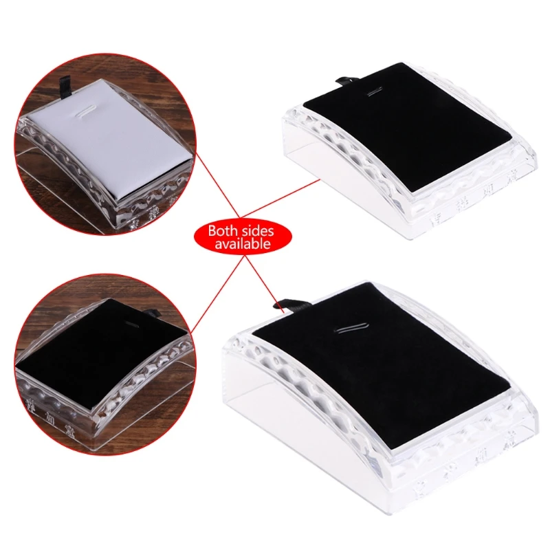 

Jewelry Display Rack Transparent Acrylic Necklace Bracelet Bangle Holder Square Y4QB