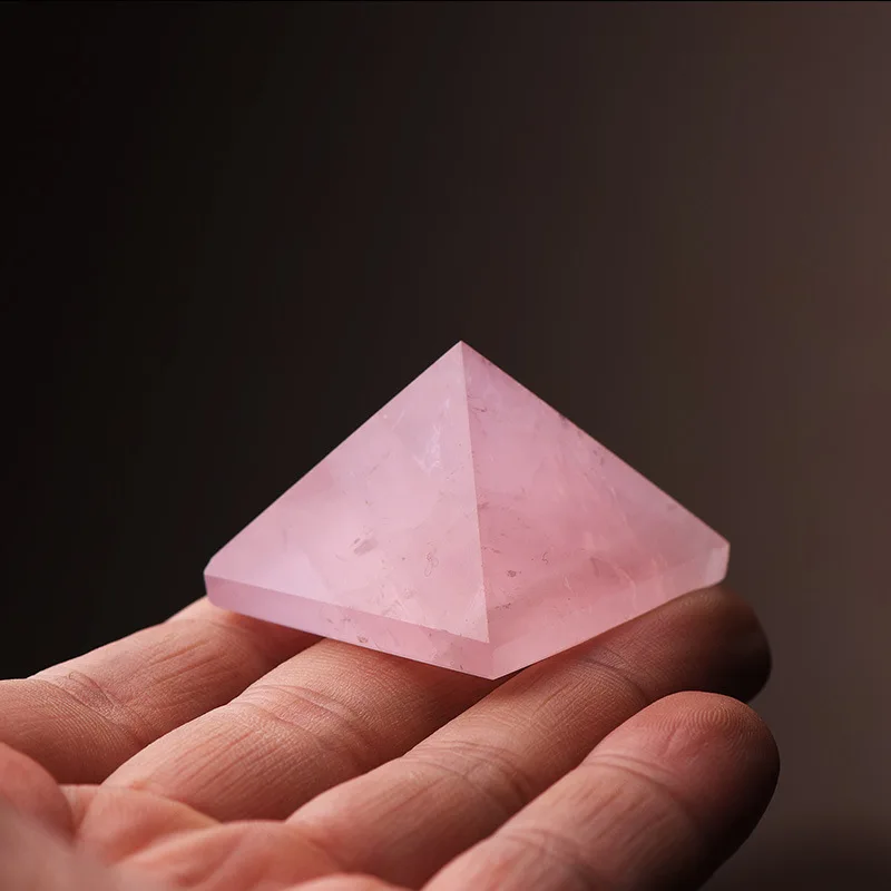 

Natural Fluorite Obsidian Rose Quartz Clear Crystal Pyramid Stone Fengshui 7Chakras A Set Stone Healing Pyramids Home Decor