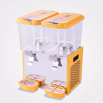

9.5 Gallon Cold Fruit Juice/ Beverage/ Ice Tea Dispenser 18L X Two Tanks drink machine commercial cylinder dispenser beverage