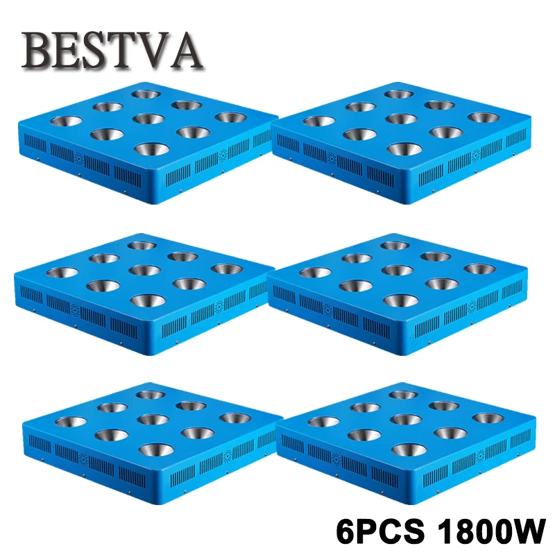 

6PCS Full Spectrum COB LED Grow Light for Indoor Plant Vegetative Flowering, 1800W plant led grow light COB for hydroponics