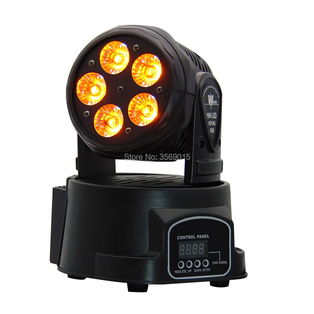 6 шт./лот Moving Head Light Mini Beam Wash 5x15 Вт RGBW 10/15 каналов LED|Эффект освещения сцены| |