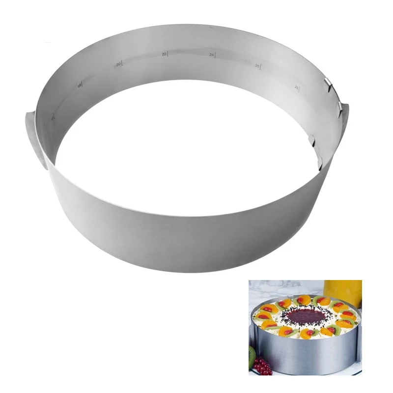 Delidge-2pcs-set-Stainless-Steel-Adjustable-Cake-Mousse-Ring-3D-Round-Square-Cake-Mold-Cake-Decorating (1)