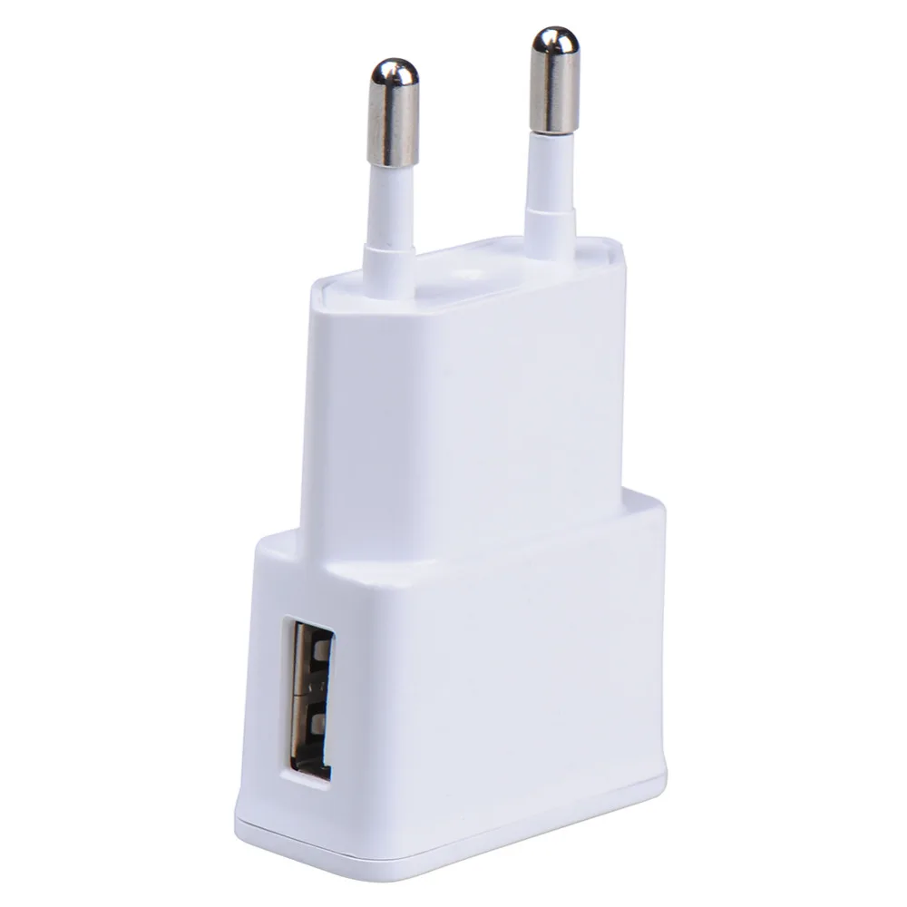 1pcs EU plug Charger Adapter USB Wall Charger Potable Mobile phone Charger for iPhone Android phones Tablets Travel Charger