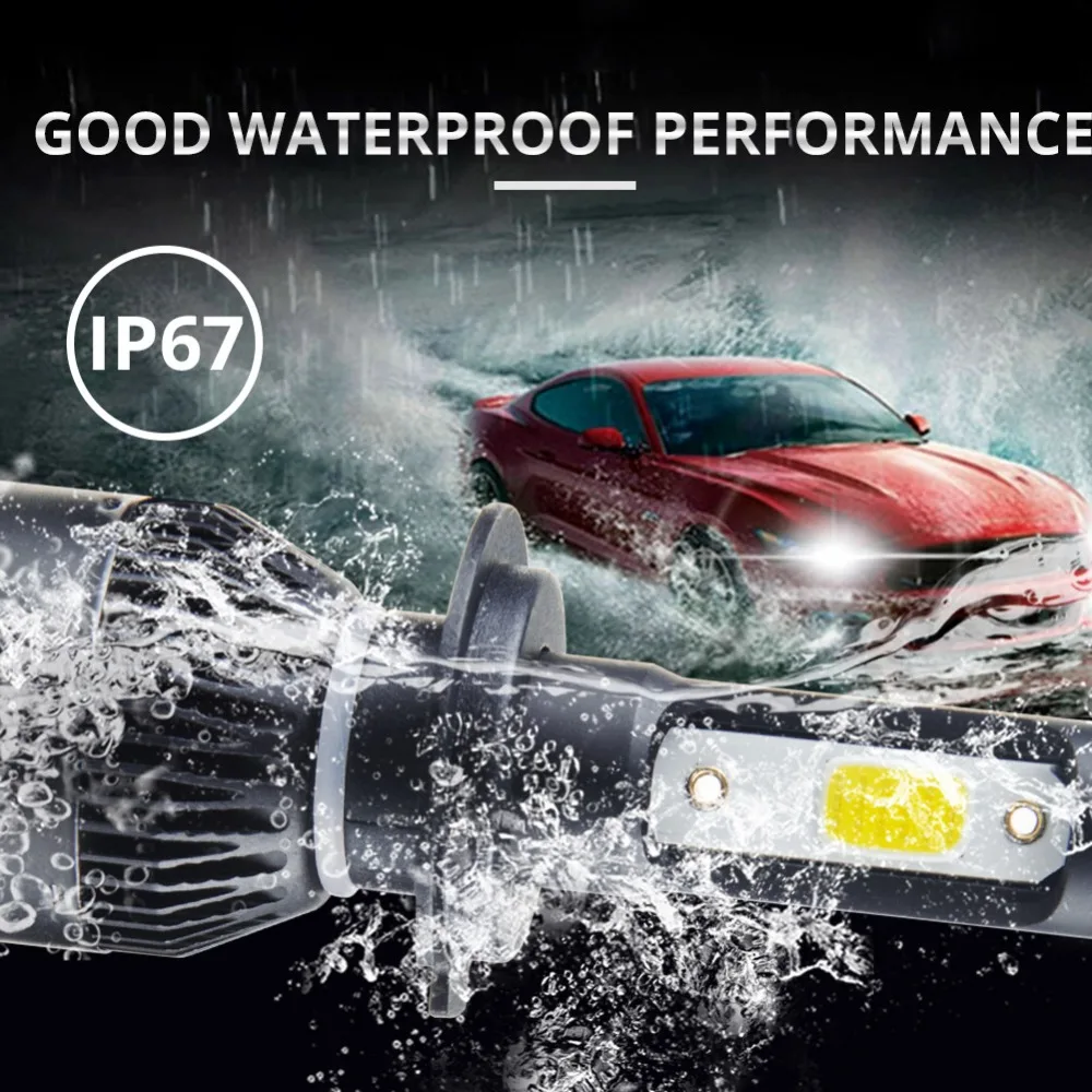 Aceersun H7 светодиодные лампы Автомобильные фары H4 LED H1 H11 9005 72W Противотуманные 12V 24V