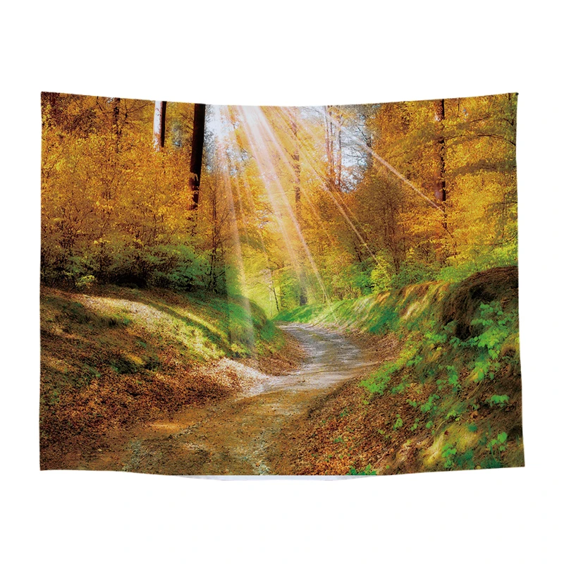 

Arts Hanging Forest Pattern Home Decor Decorative Woods Printing Wall Tapestry Yoga Beach Towel 02
