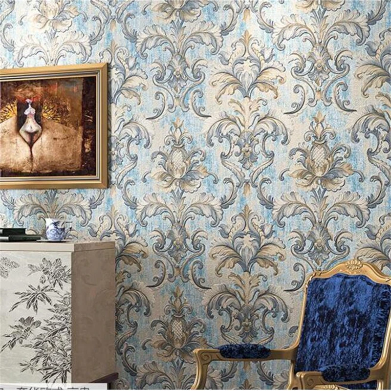 beibehang European wallpapers ultra thick deep embossed non woven
