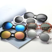 Высококачественные очки в стиле Курта Кобейна NIRVANA, солнцезащитные очки, женские брендовые Дизайнерские мужские винтажные овальные очки, солнцезащитные очки