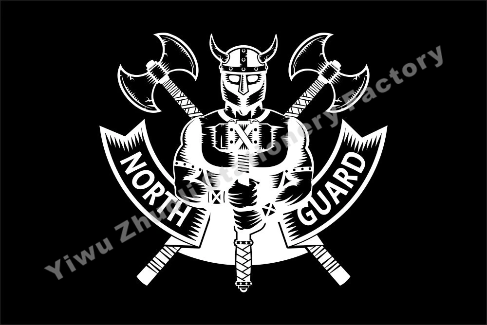 

VIKING SCANDINAVIAN falg NORTH GUARDIAN flag NORTH GUARD.Nordic Pirates Vikings flag DRAGONBORN