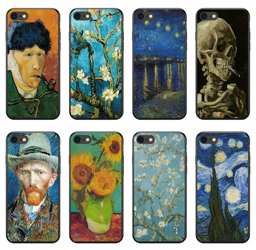 Мягкий тонкий чехол из ТПУ для телефона Van Gogh Starry Night iPhone 8 7 6 S Plus X XS MAX XR 10 5s SE Coque Shell |