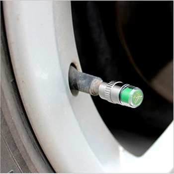 

4PCS 1 set Professional Car Auto Tire Pressure Monitor Valve Stem Caps Monitor Sensor Indicator Eye Alert Diagnostic Tools Kit