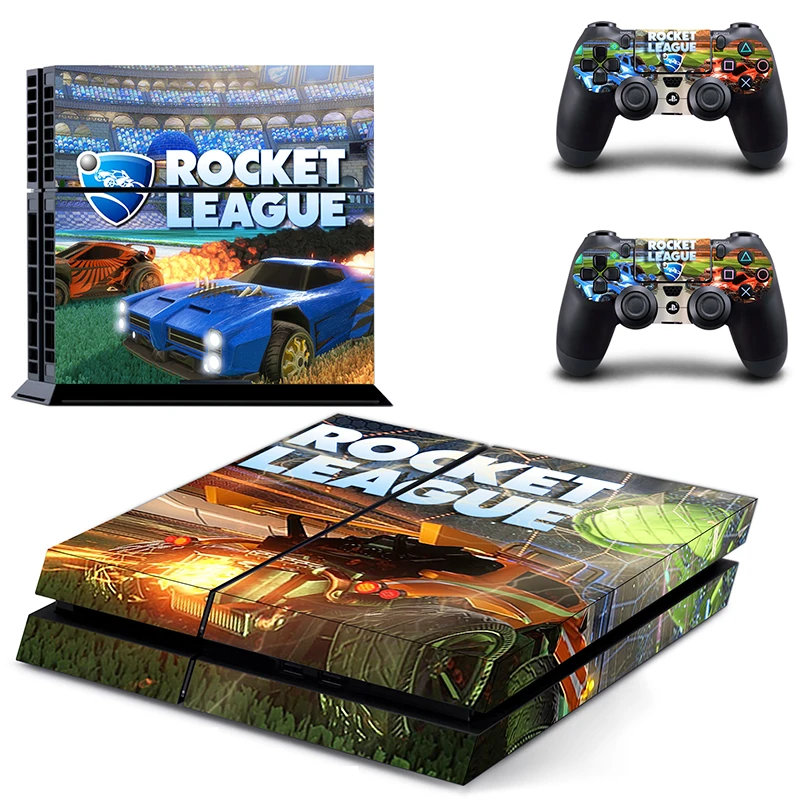 Rocket League PS4 переводная картинка наклейка для Sony PlayStation 4 консоли и 2 контроллера