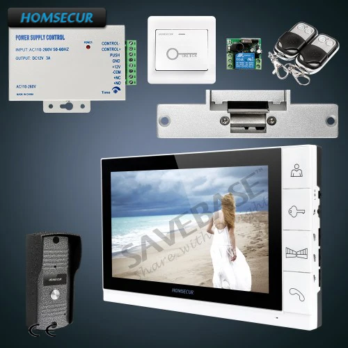 

HOMSECUR 9" Hands-free Video&Audio Smart Doorbell+Ultra-large Screen Monitor+Strike Lock