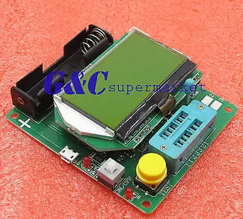 

New M328 Transistor Tester LCR Capacitance ESR Meter + Test Clip + USB Charging