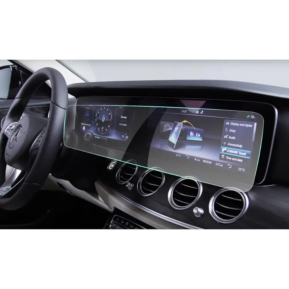 #*Cheap RUIYA full screen protective film for Mercedes Benz E Class W213 G Class W464 GLE W167 S Class W222 screen,9H tempered glass