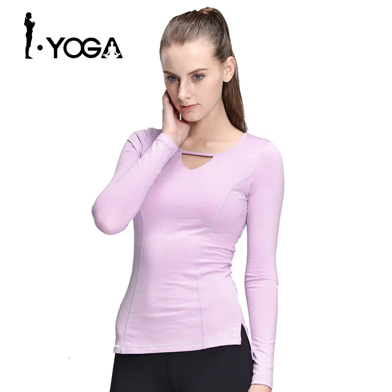 

Women Yoga Sport T-Shirt Long Sleeve Yoga Tops Tights Running Mujer Deportivas Woman FitnessT-Shirt Running Women Clothes CX005