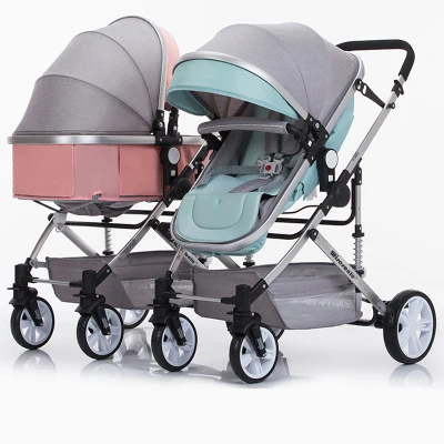 Popular new style toddler stroller baby buggy double twins baby pushchairs newborn prams