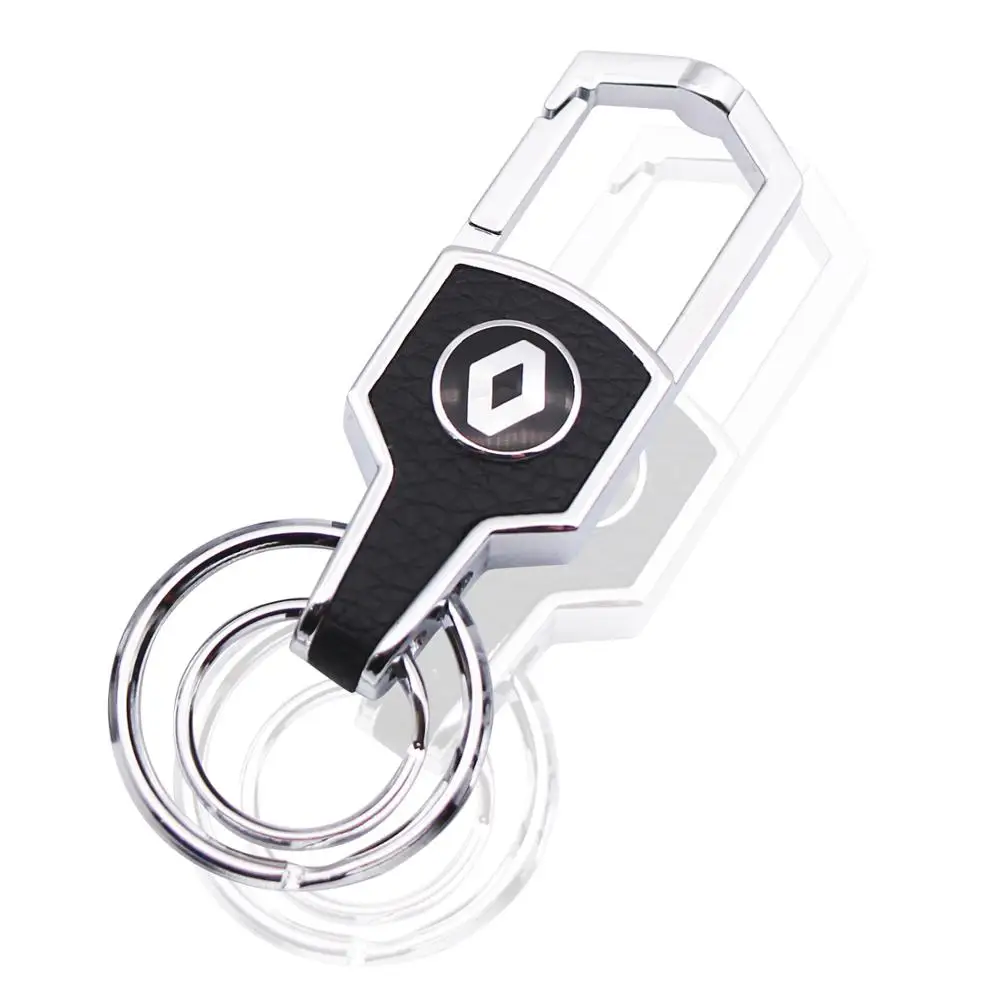 

3D Metal Car KeyChain Key Ring For Renault Megane 2 3 Duster Logan Clio Laguna 2 Captur alloy Brand Auto Accessories Car Styling