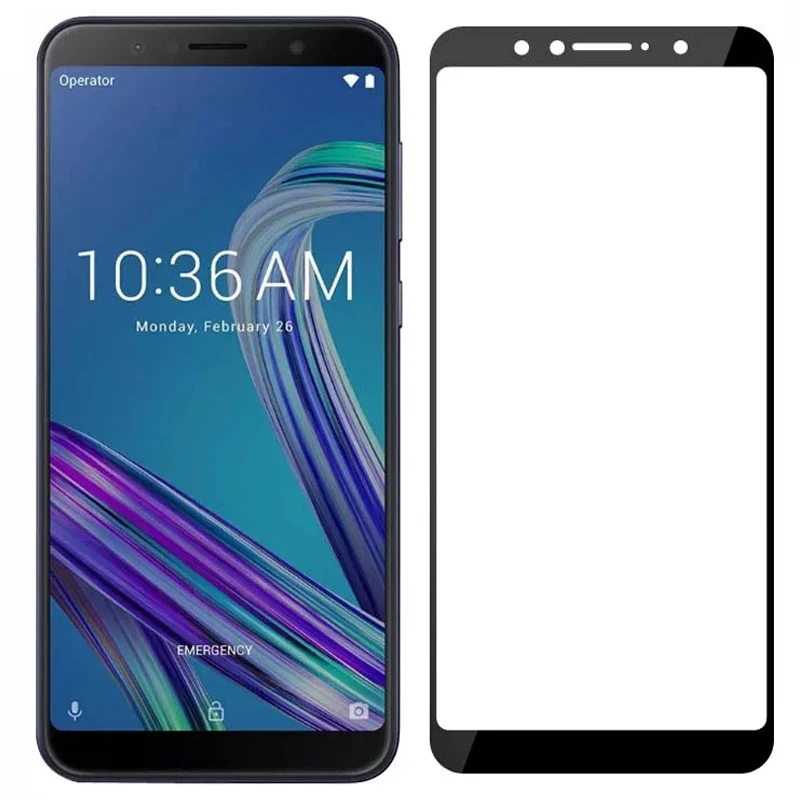 HD закаленное защитное Glass стекло на Asus ZenFone Max Pro M1 ZB601KL / ZB602KL ZB ZB602 602 602KL Экран Full Cover стекло Glass на asus zenfone max pro(m1) zb602kl / стекло на асус зенфон макс про м1 zb602kl