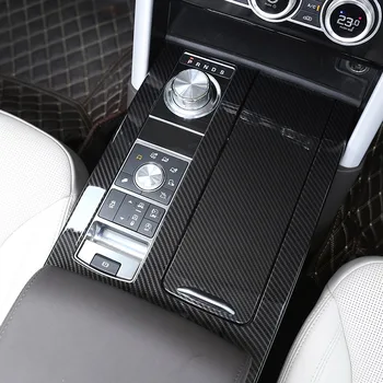 

Carbon Fiber For Land Rover Discovery 5 LR5 l462 2017 2018 ABS Chrome Center Console Protection Panel Cover Trim Car Accessory