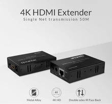 Unnlink 4K HDMI Fiber Optical Extender RJ45 UHD 4K*2K EDID Technology IR Double side 480P/576i/720P/1080P/3840*2160@30HZ