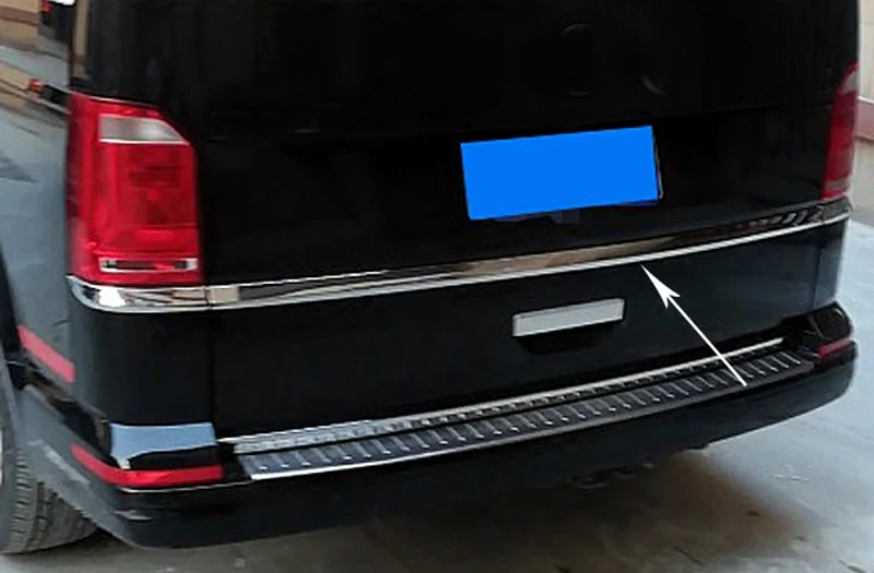 Для VW Volkswagen транспортер T6 Caravelle/Multivan тайлгате автомобиля задняя дверь верхней полосы литья Накладка