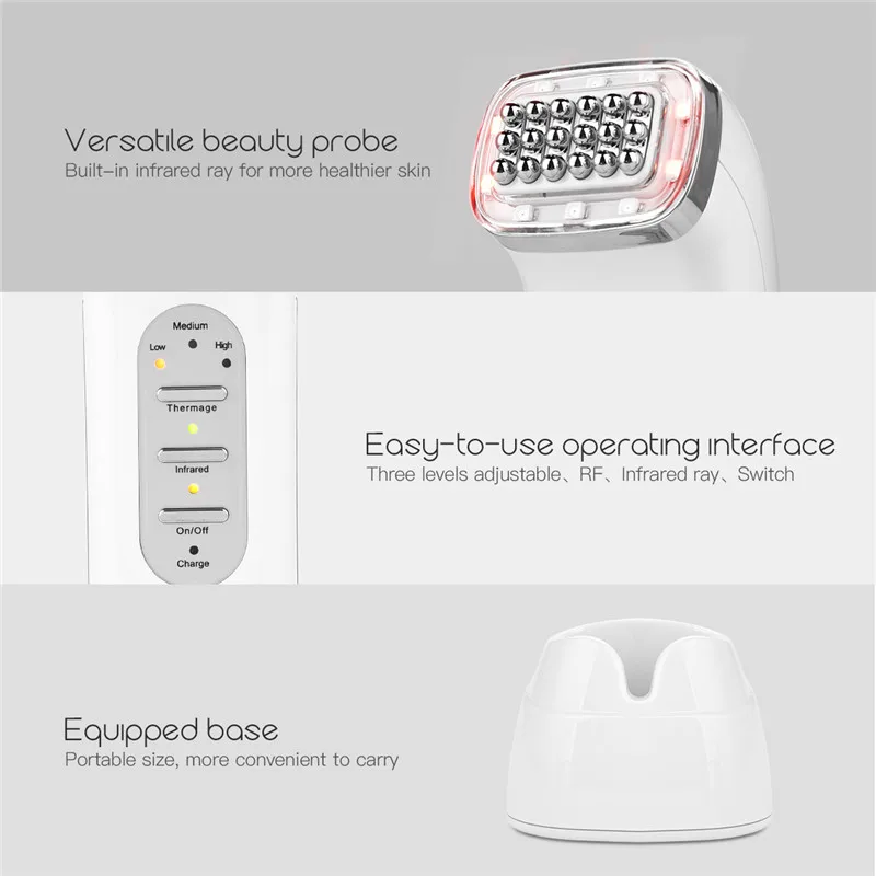  Dot Matrix RF Radio Frequency Far-infrared Wave Therapy Face Lifting Skin Rejuvenation Wrinkle Remo
